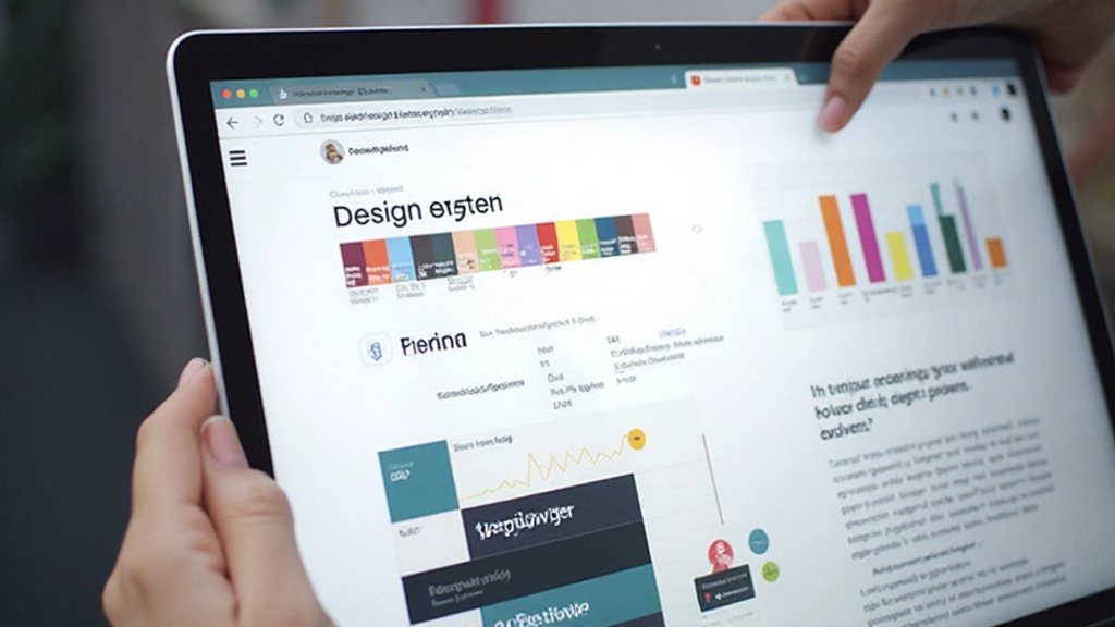 Design system documentatie open in browser met component library en style guide