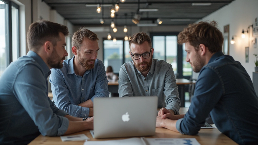 Team discussie over ontwerp